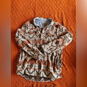 Pearl Snap Shirt Jacket